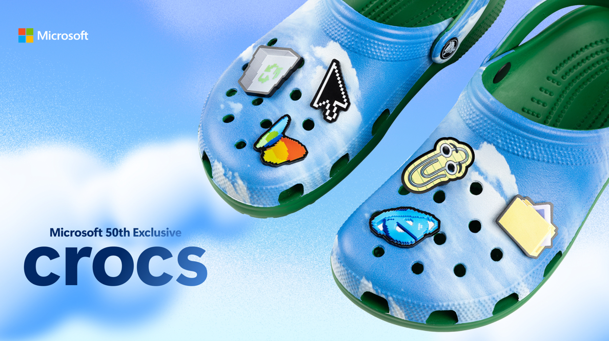 Microsoft 50th Exclusive Crocs