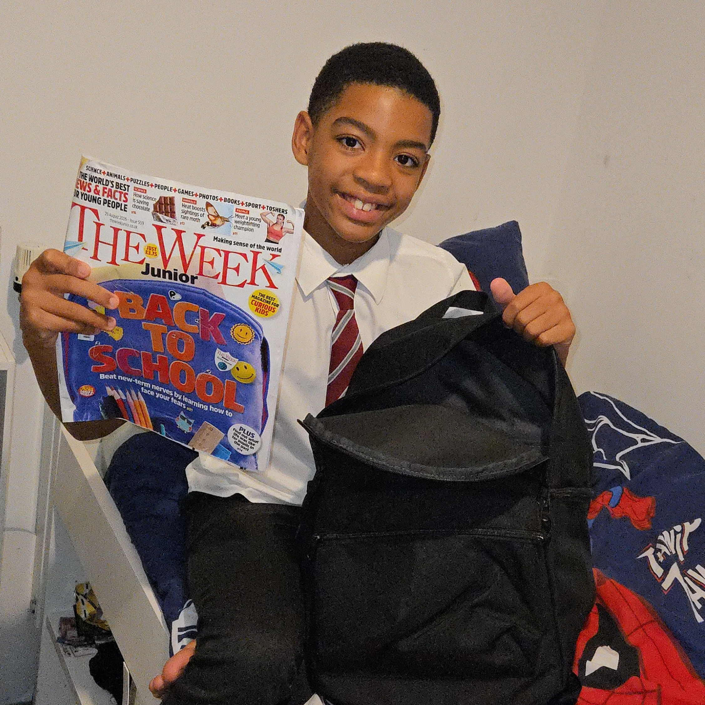 Melissa Charles' son with The Week Junior