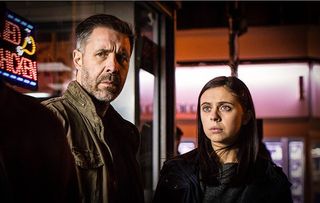 Informer - shows Paddy Considine as Gabriel 'Gabe' Waters and Bel Powley as Holly Morten