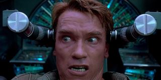 Total Recall Arnold Schwarzenegger in the implantation chair