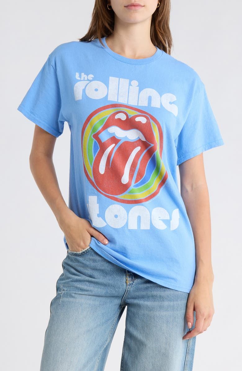 Rolling Stones Bullseye Hot Lips Graphic T-Shirt