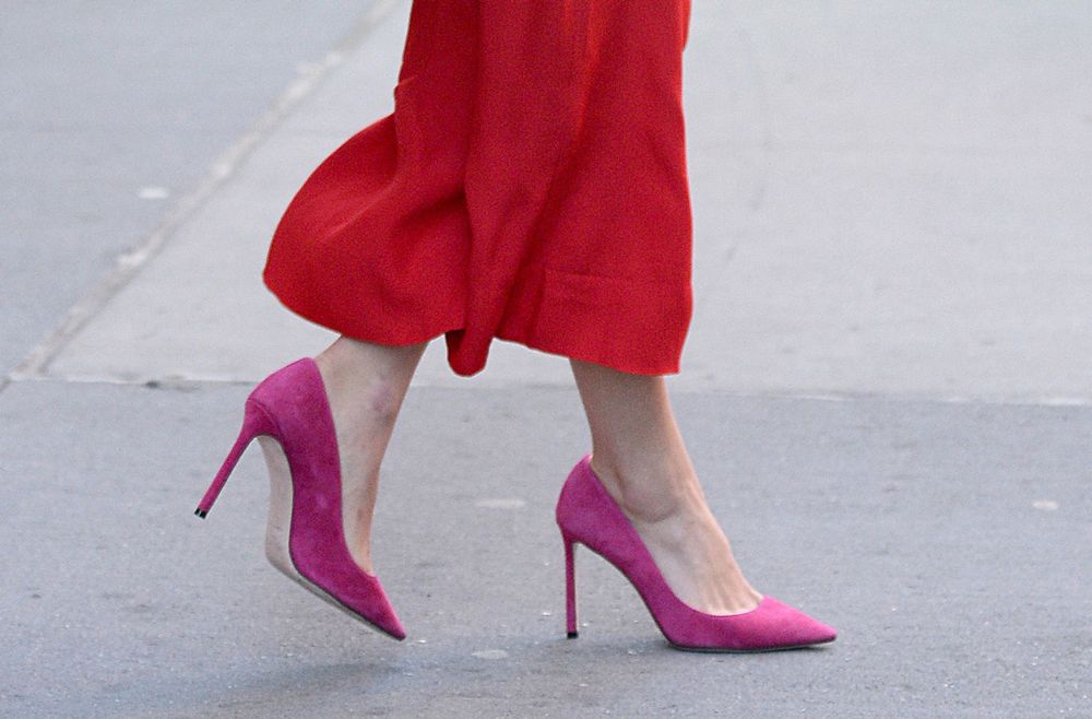 pink high heels