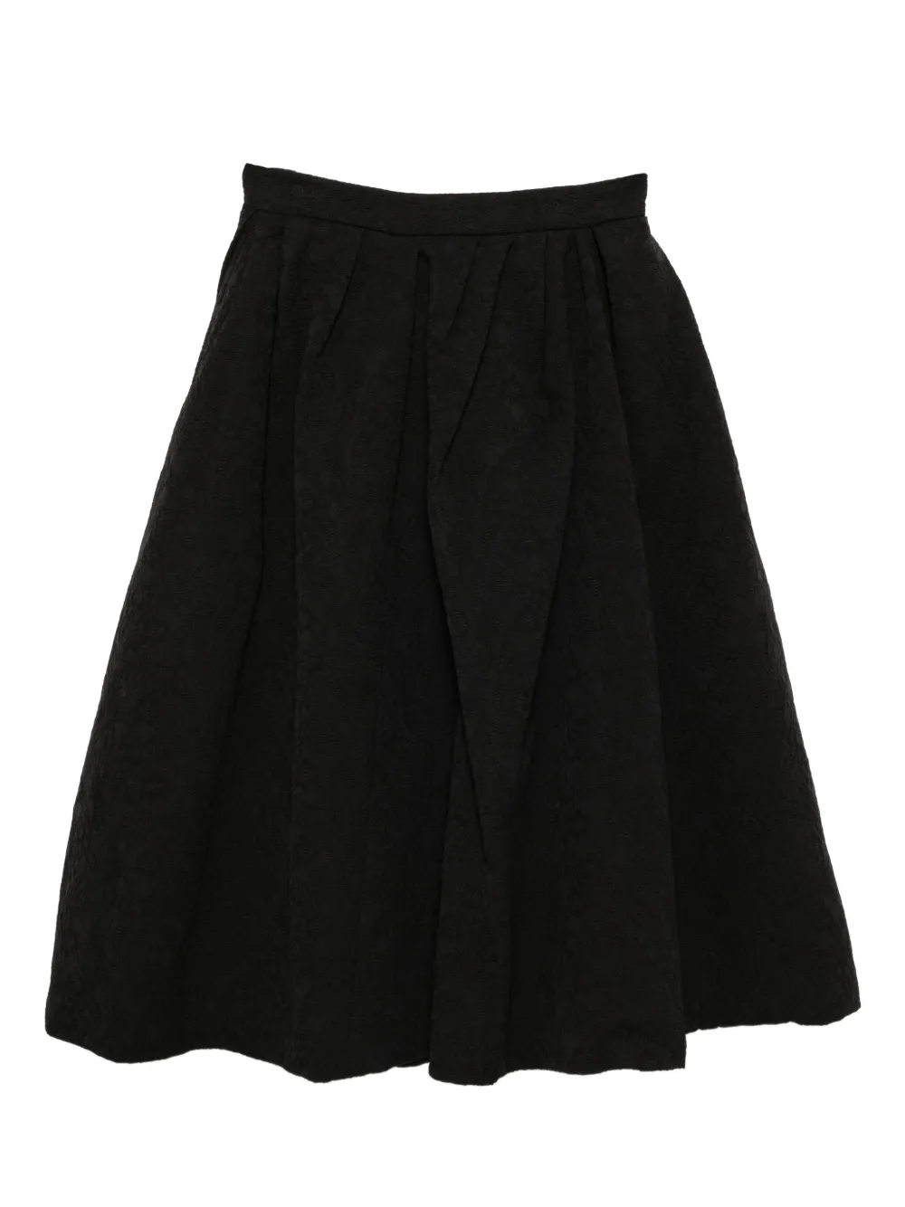 Carolina Herrera Floral Cloque Skirt | 4