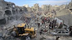 Gaza's Jabaliya refugee camp after Israeli airstrike