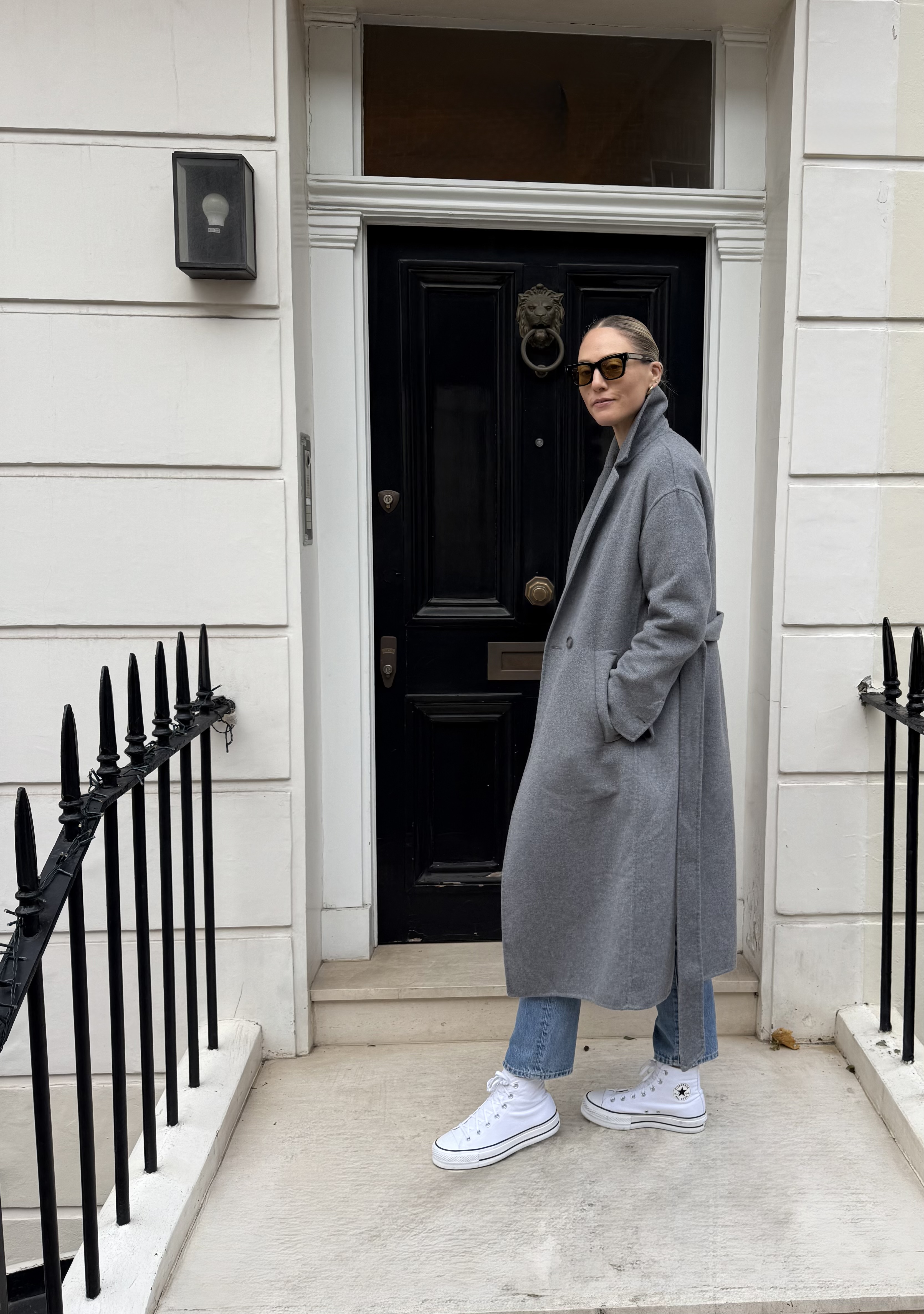 Brooke Ely Danielson wearing coats