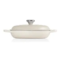 Le Creuset 26cm Signature Enamelled Cast Iron Shallow Casserole Dish With Lid