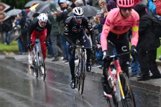 Julian Alaphilippe gets into the break on stage 16 of the Giro d'Italia