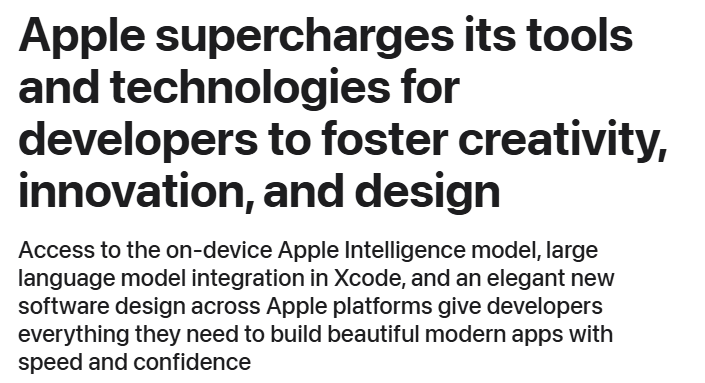 apple press release headline examples