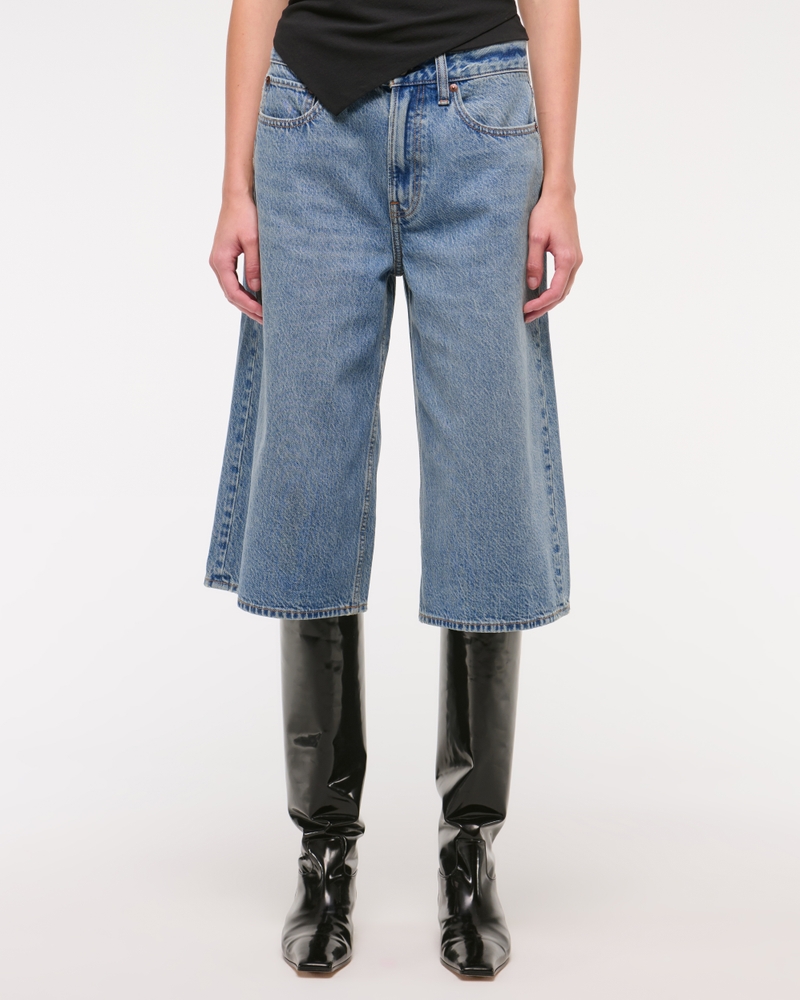 Mid Rise Culotte Jean