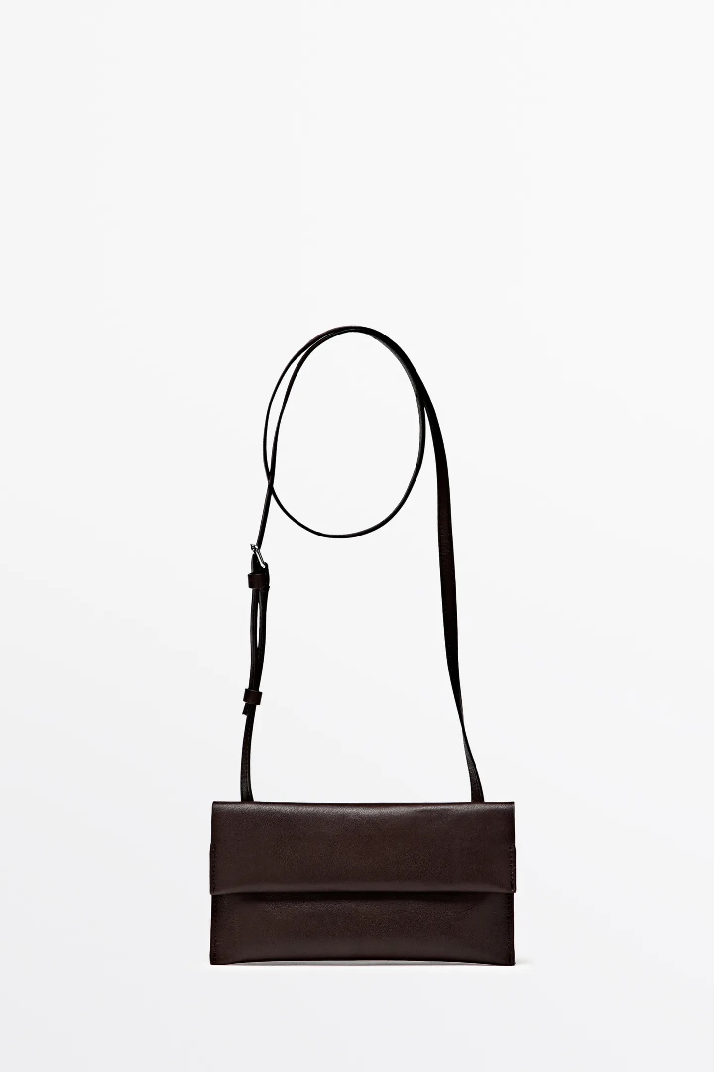 Massimo Dutti, Nappa Leather Crossbody Bag
