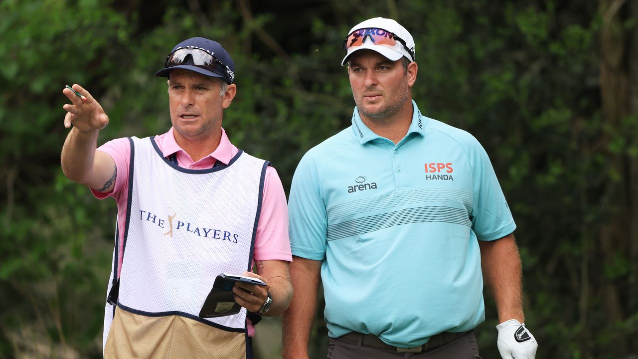 Dean Smith and Ryan Fox at the 2023 Players Championship at TPC Sawgrass