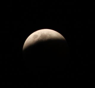 Skywatcher Derek Keats of Johannesburg, South Africa snapped this photo of the progressing total lunar eclipse of June 15, 2011 with a Canon EOS 50D camera.