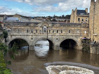 iPhone 15 2x camera photo of the river in the city of Bath