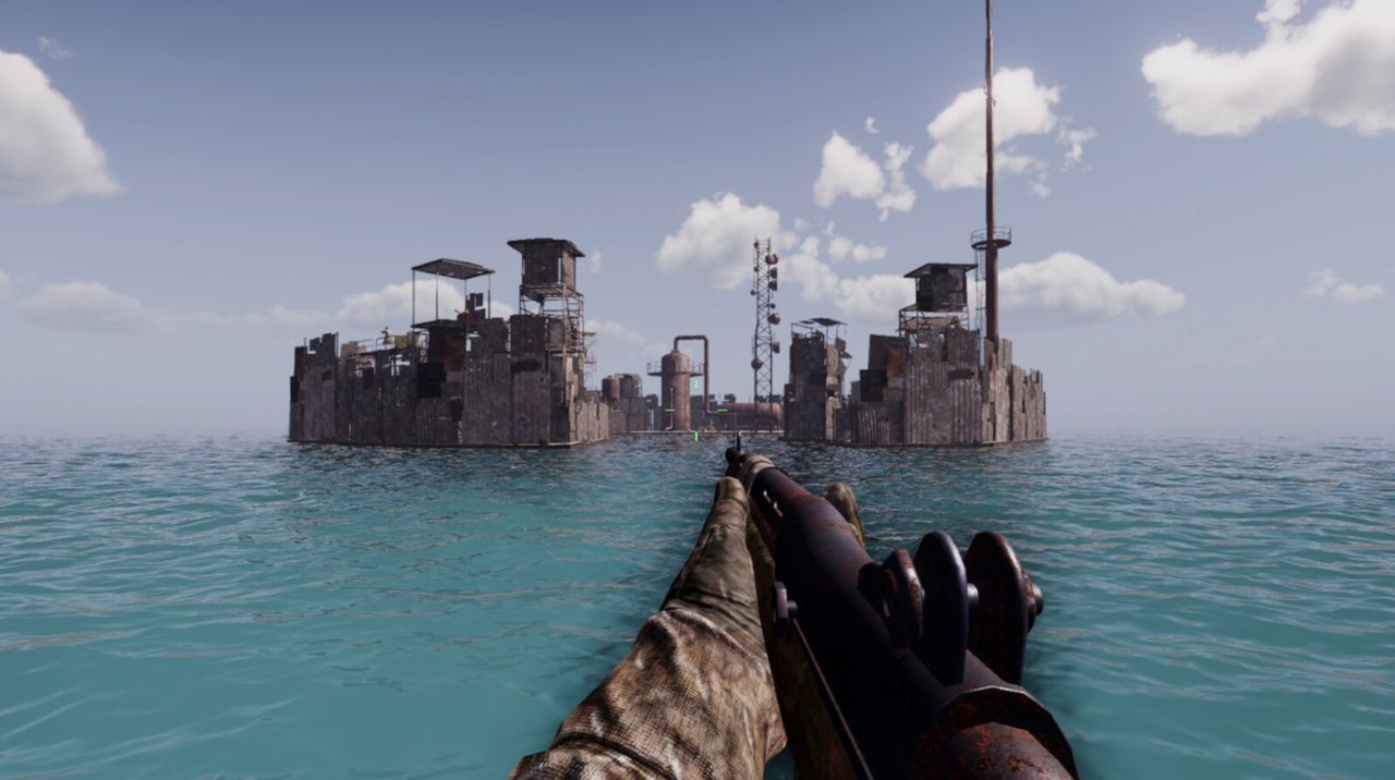 An image from flooded world survival game Sunkenland