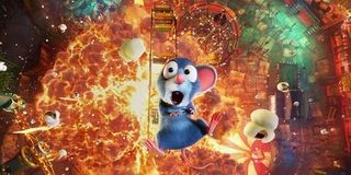 The Nut Job 2: Nutty By Nature fairground explosion with popcorn