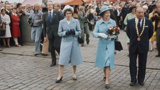 Queen Elizabeth II in Helsinki during a state visit to Finland, May 1976.