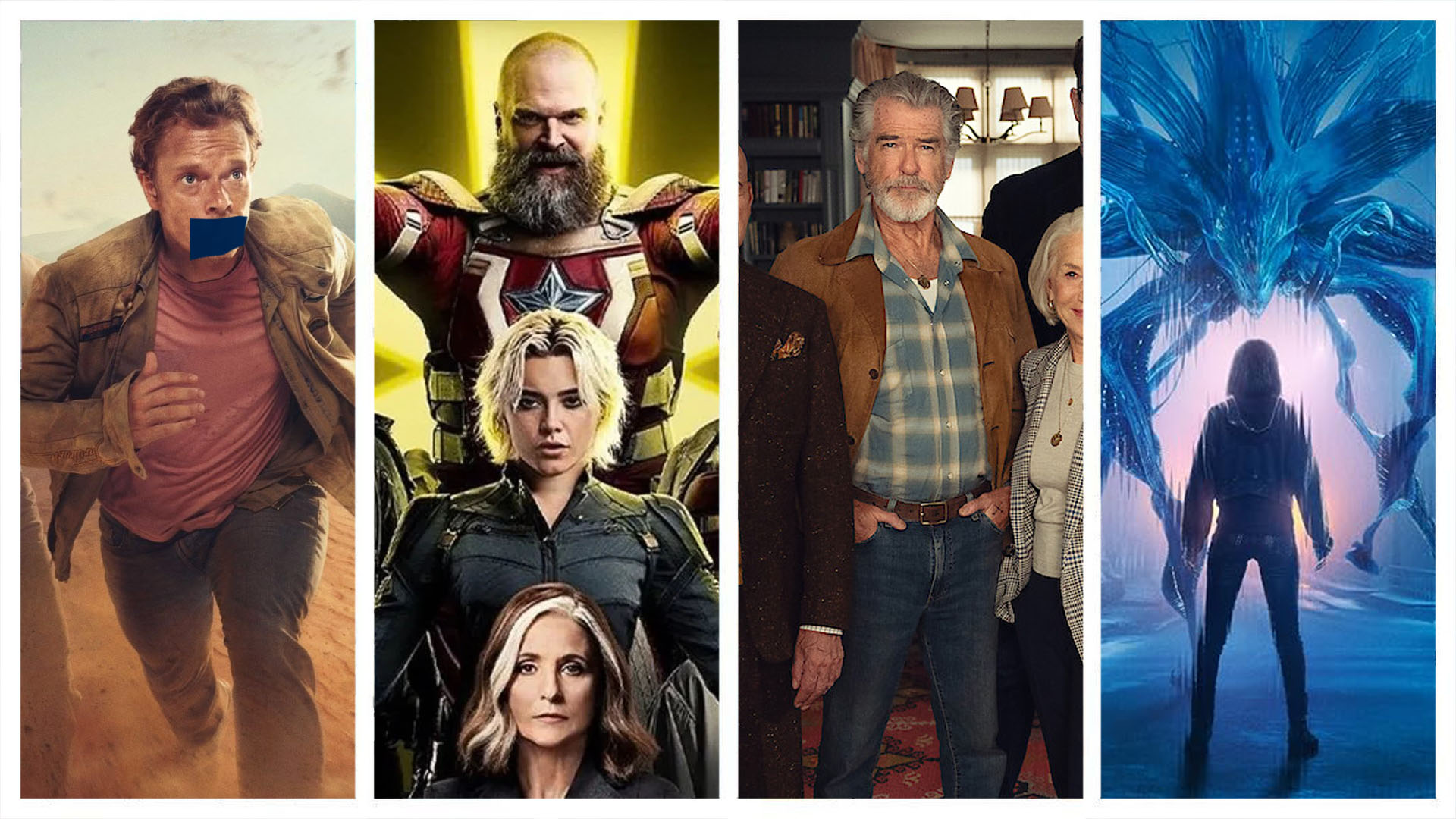 Four grabs from TV shows and movies