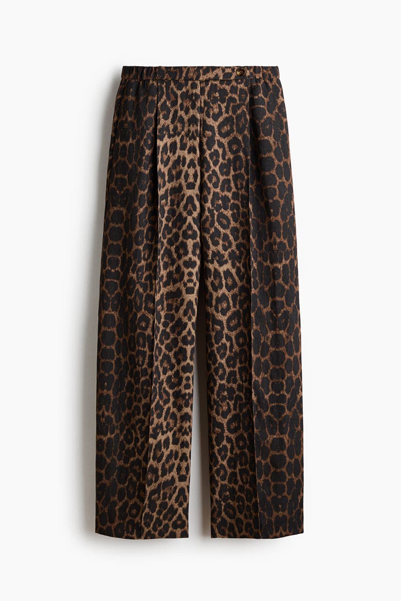 Crease-Leg Barrel Trousers