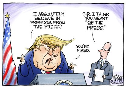 U.S. Trump attack on press freedom of press first amendment