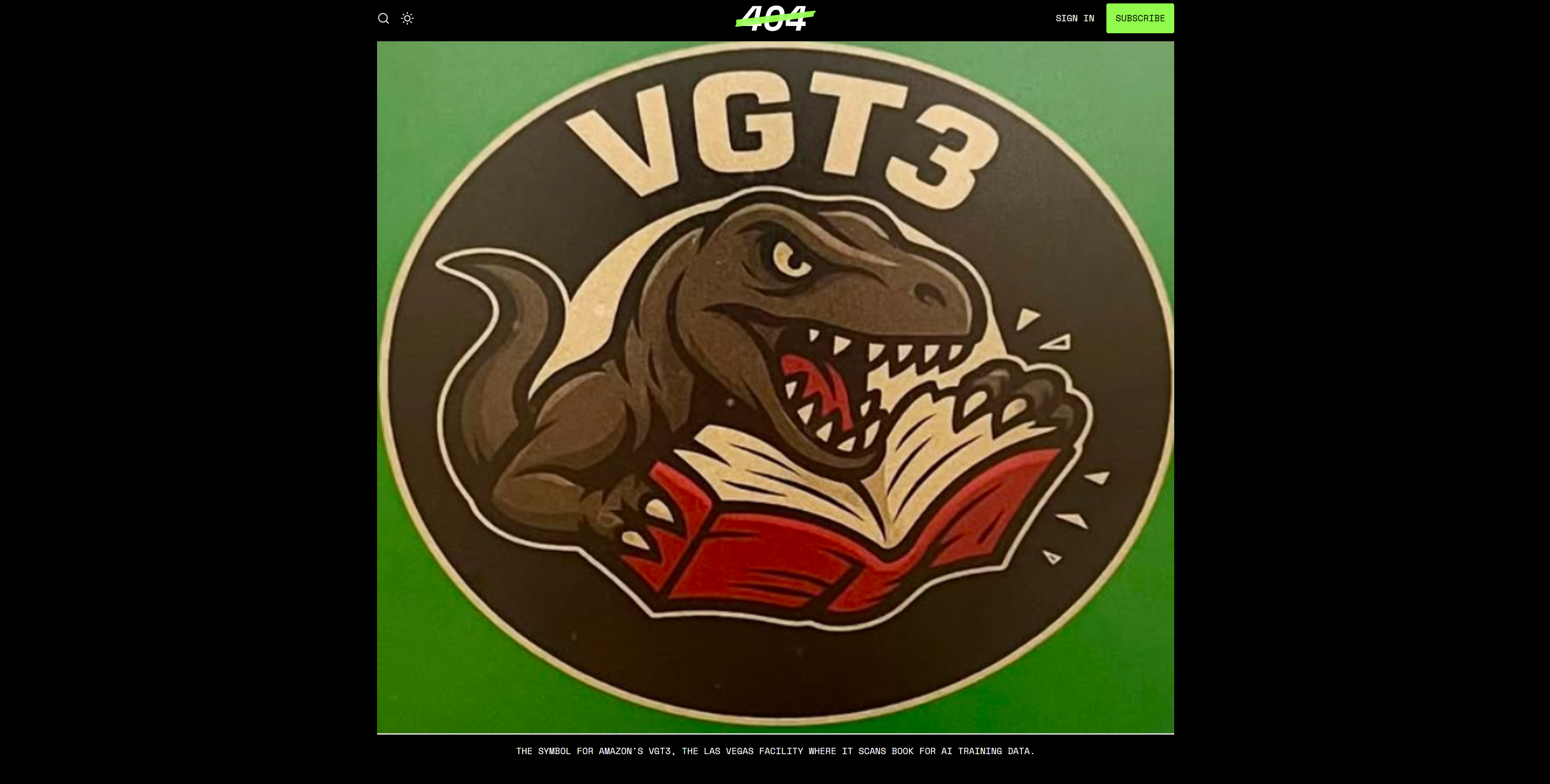 A logo of the Amazon VGT3 facility.