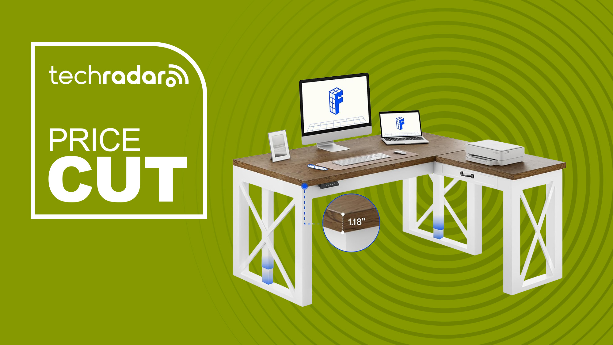 FlexiSpot L-Shaped Electric Standing Desk Deal