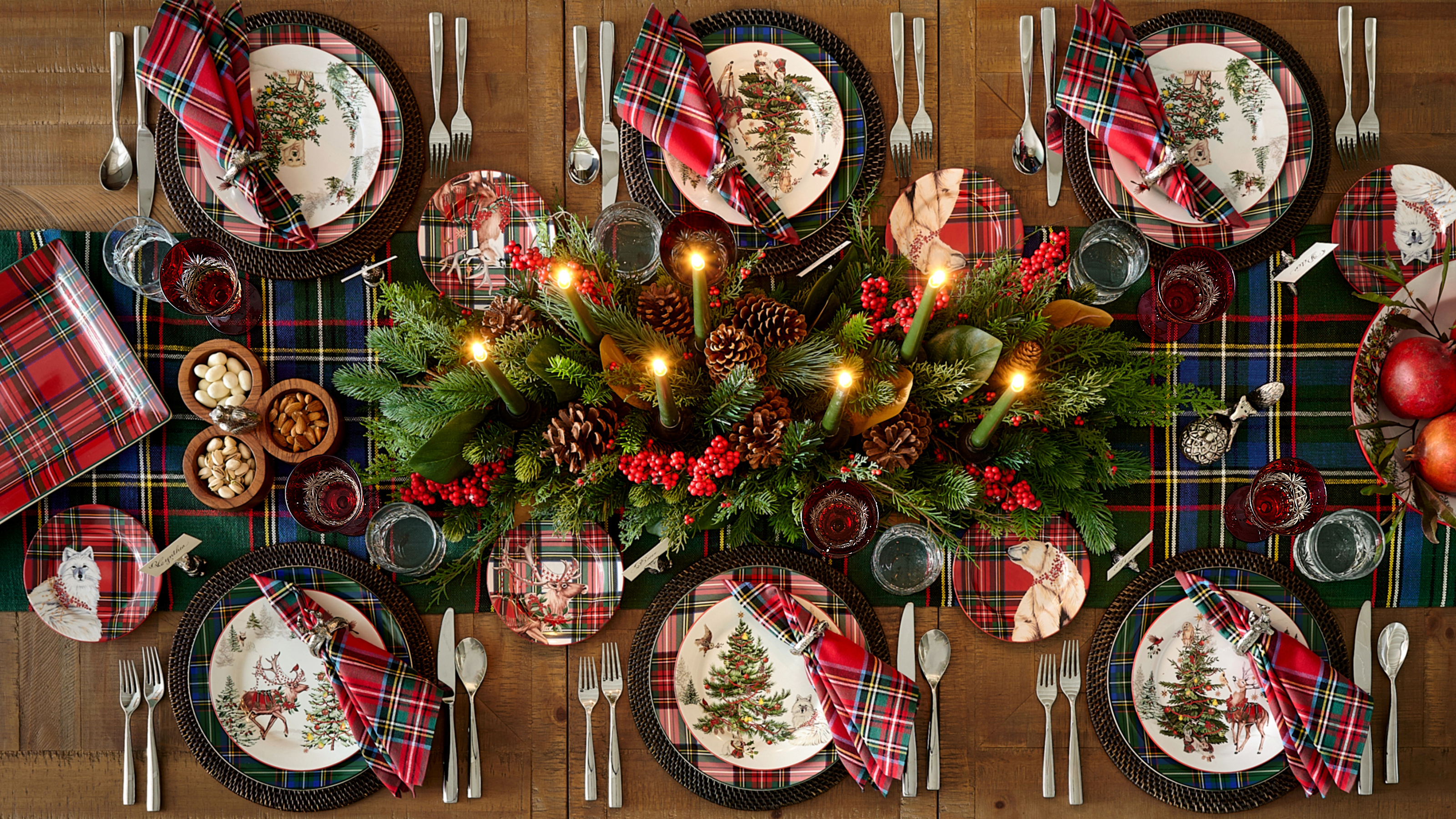 Pottery Barn Christmas tablescape 