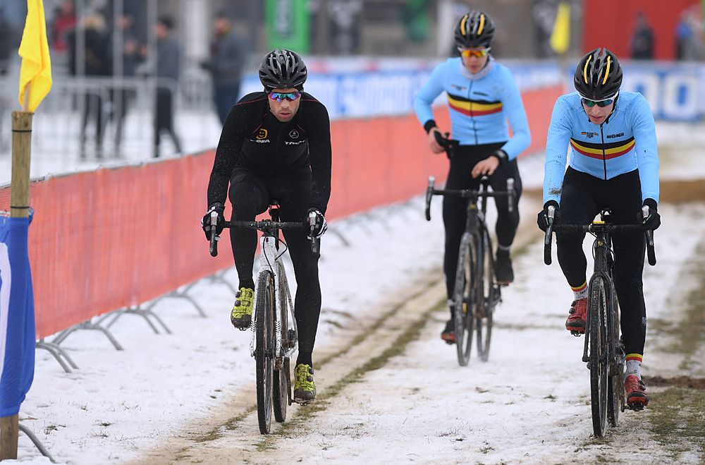 Sven Vanthourenhout joined the Belgian team for the pre-ride