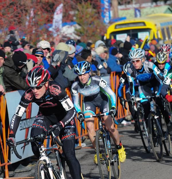 Katie Compton (Planet Bike) leads and never has to look back.