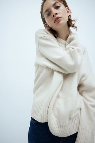 Oversized Cashmere-Blend Jumper