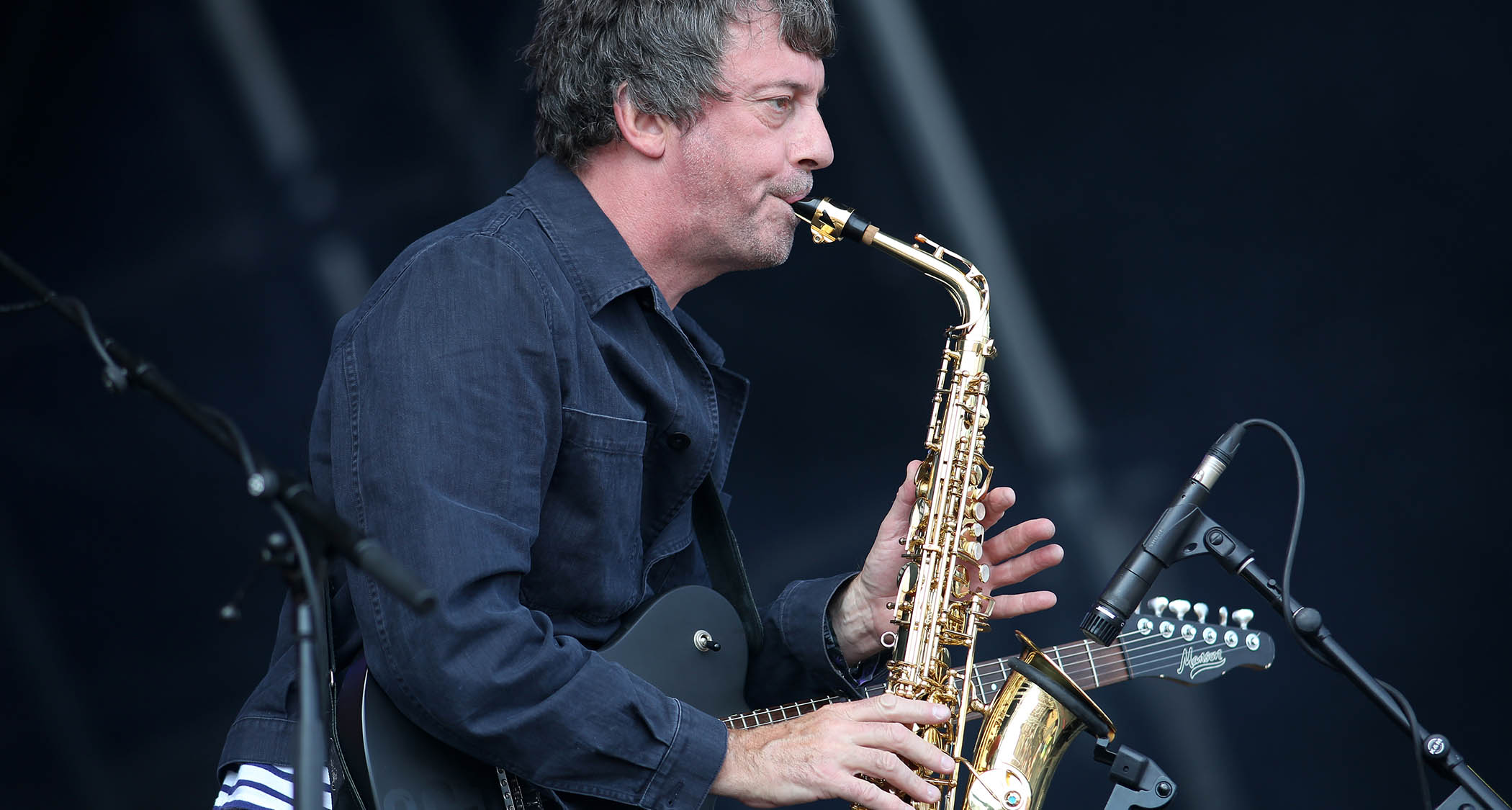 Graham Coxon performs live at Victorious Festival 2025.