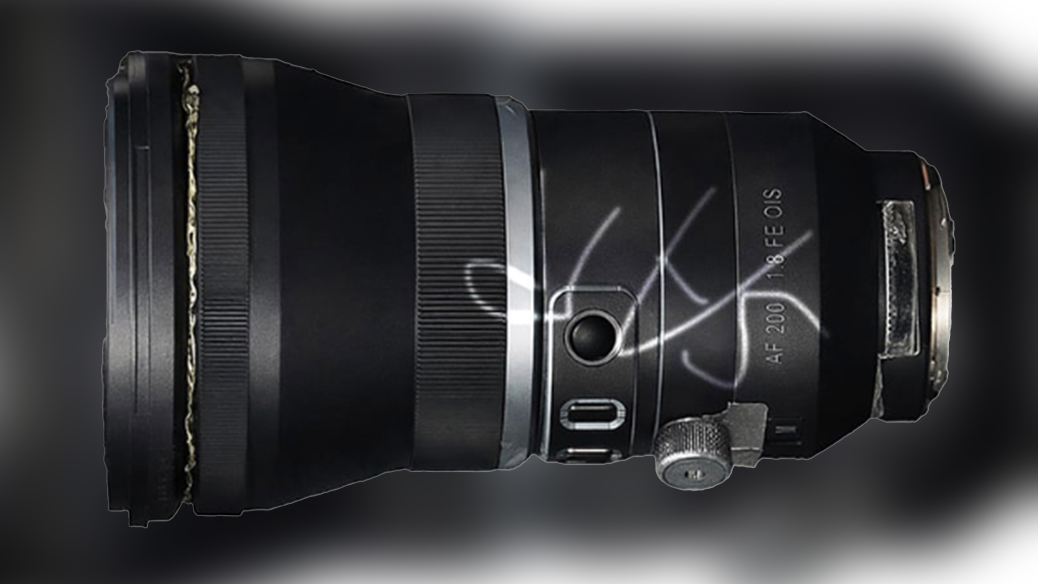 A black camera lens by the brand Samyang.