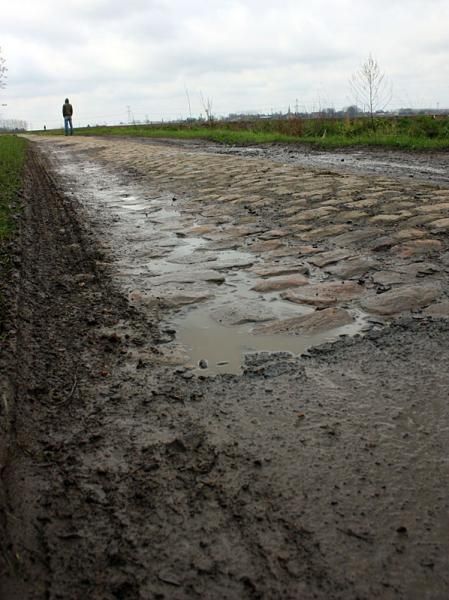 Mud + Cobbles = Paris-Roubaix.