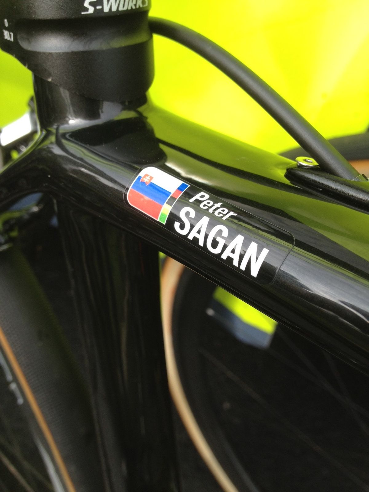 Just in case anyone wonders who the bike belongs to