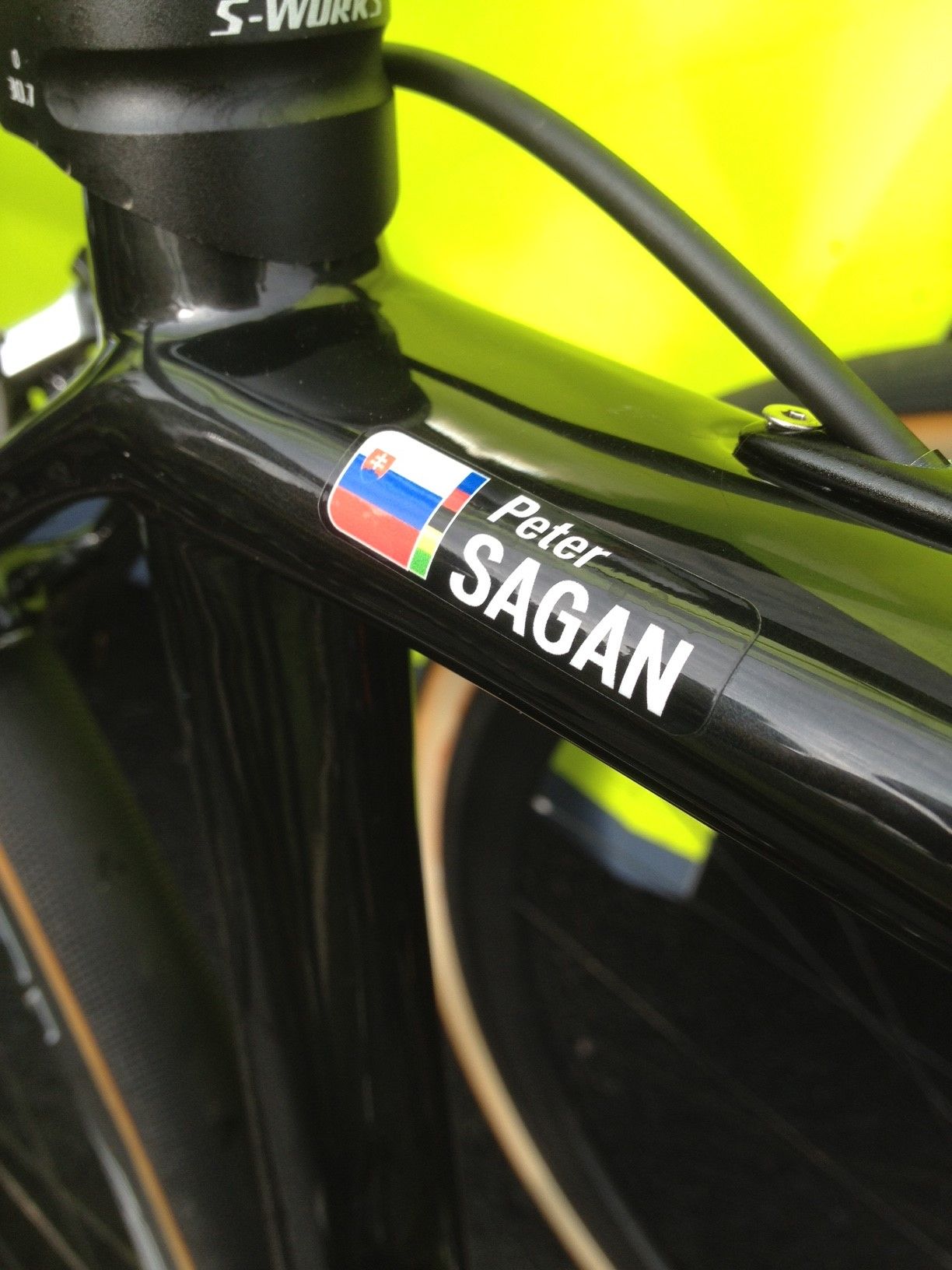 Just in case anyone wonders who the bike belongs to