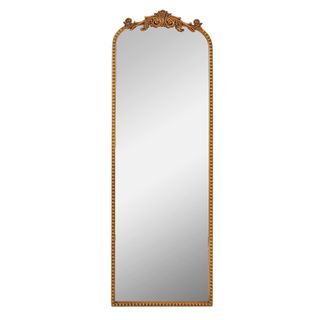 Crystal Art Gallery Filigree Arch Metal Full Length Floor Mirror in Gold