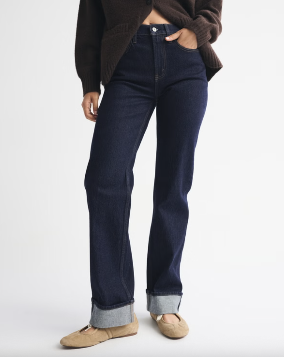 High Rise 90s Relaxed Cuffed Hem Jean