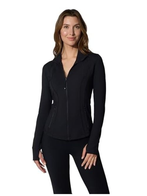 Full-Zip Running Jacket with Thumbholes