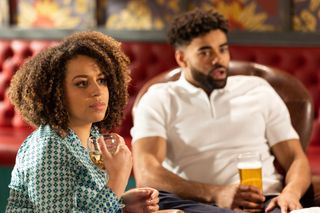 Olivia Bradshaw and Prince McQueen go on a double date in Hollyoaks. 