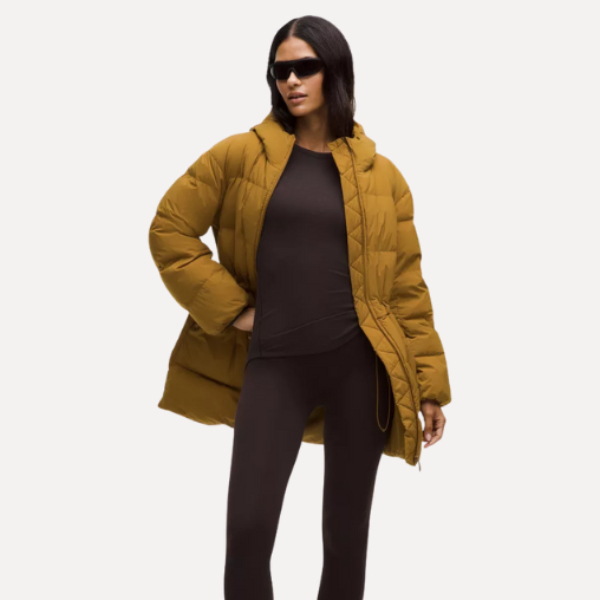 Cinch-Waist 600-Down-Fill Puffer