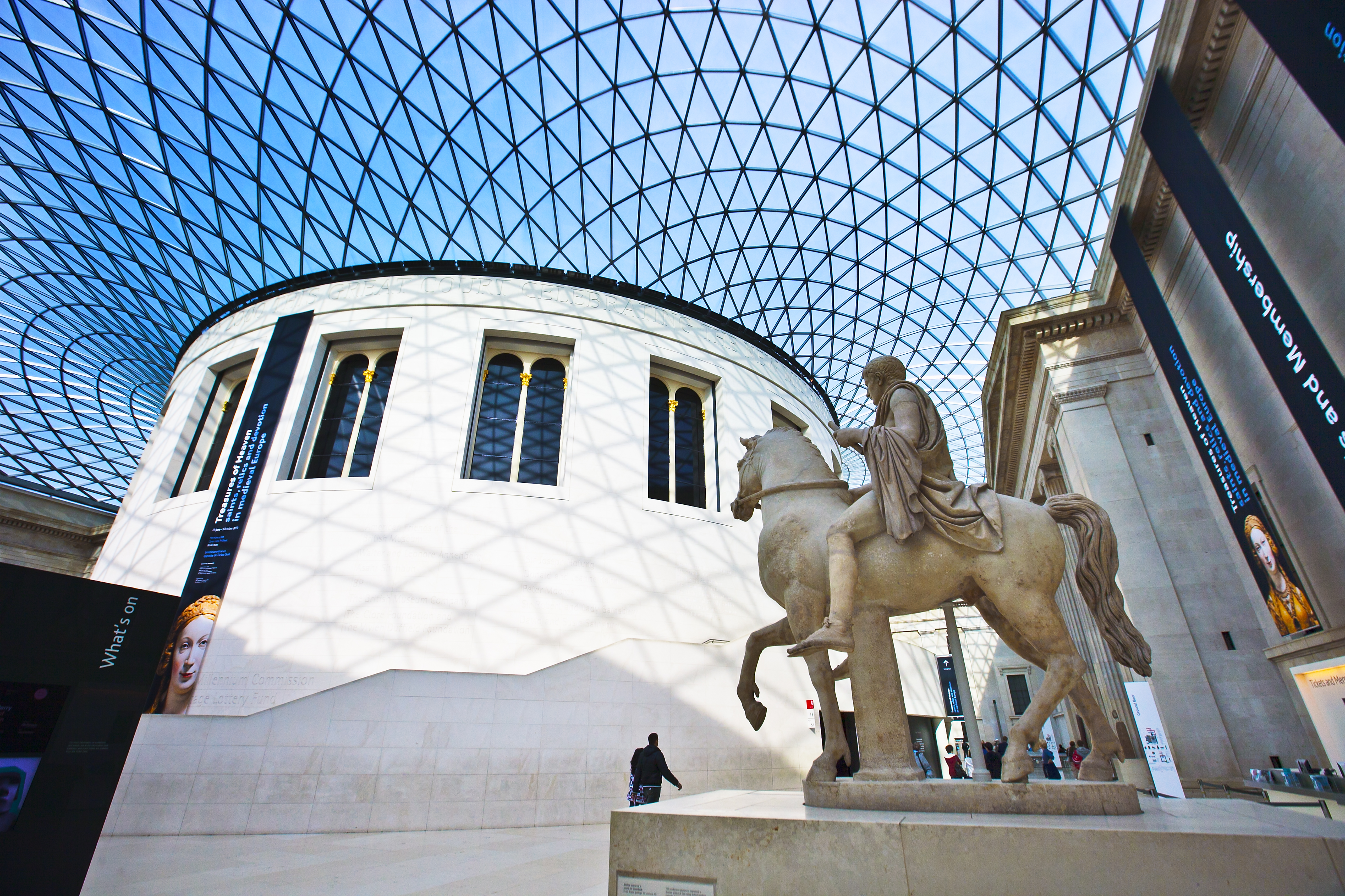 Interior of the Great Court, British museum