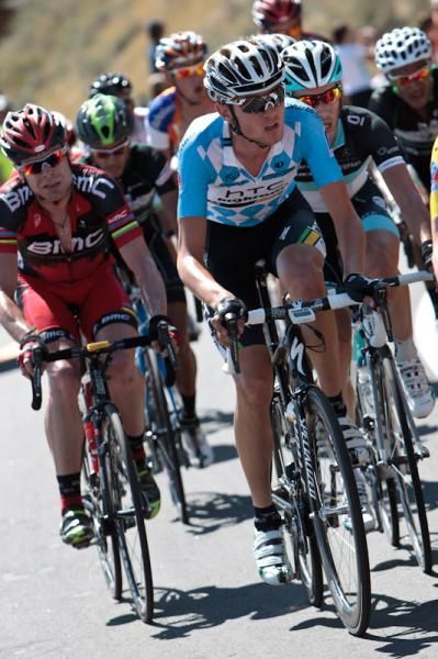 Tejay Vangarderen (HTC-Highroad) on the way to third place overall.