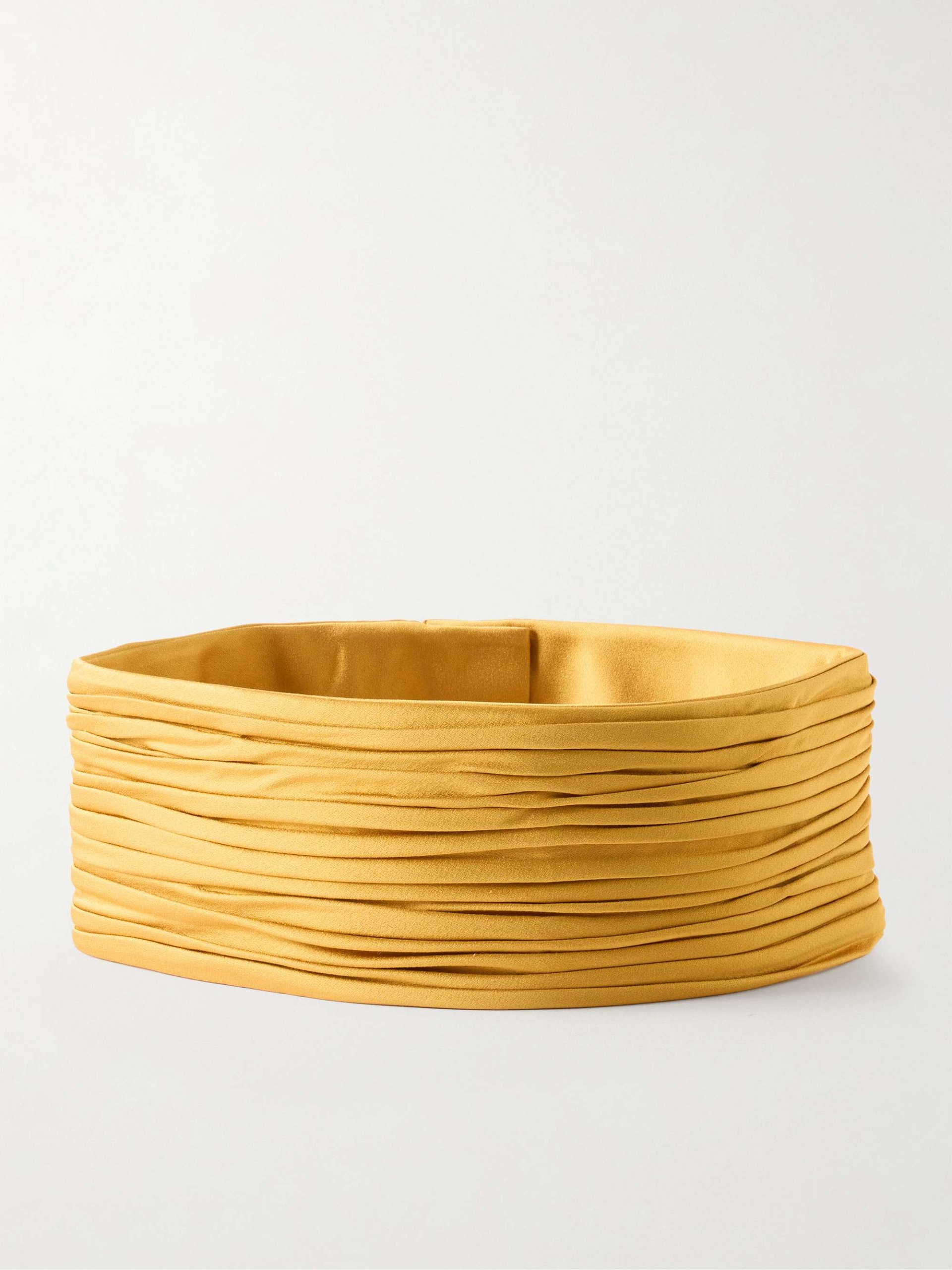 Pliss&amp;eacute; Satin Belt