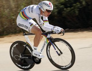 Tony Martin on his way to third place in the Stage 3 Time Trial of the 2014 Volta ao Algarve