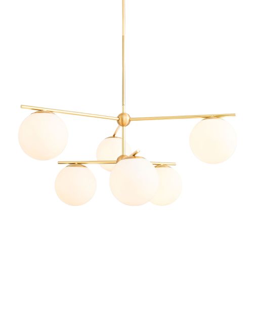 Sphere & Stem 6-Light Chandelier