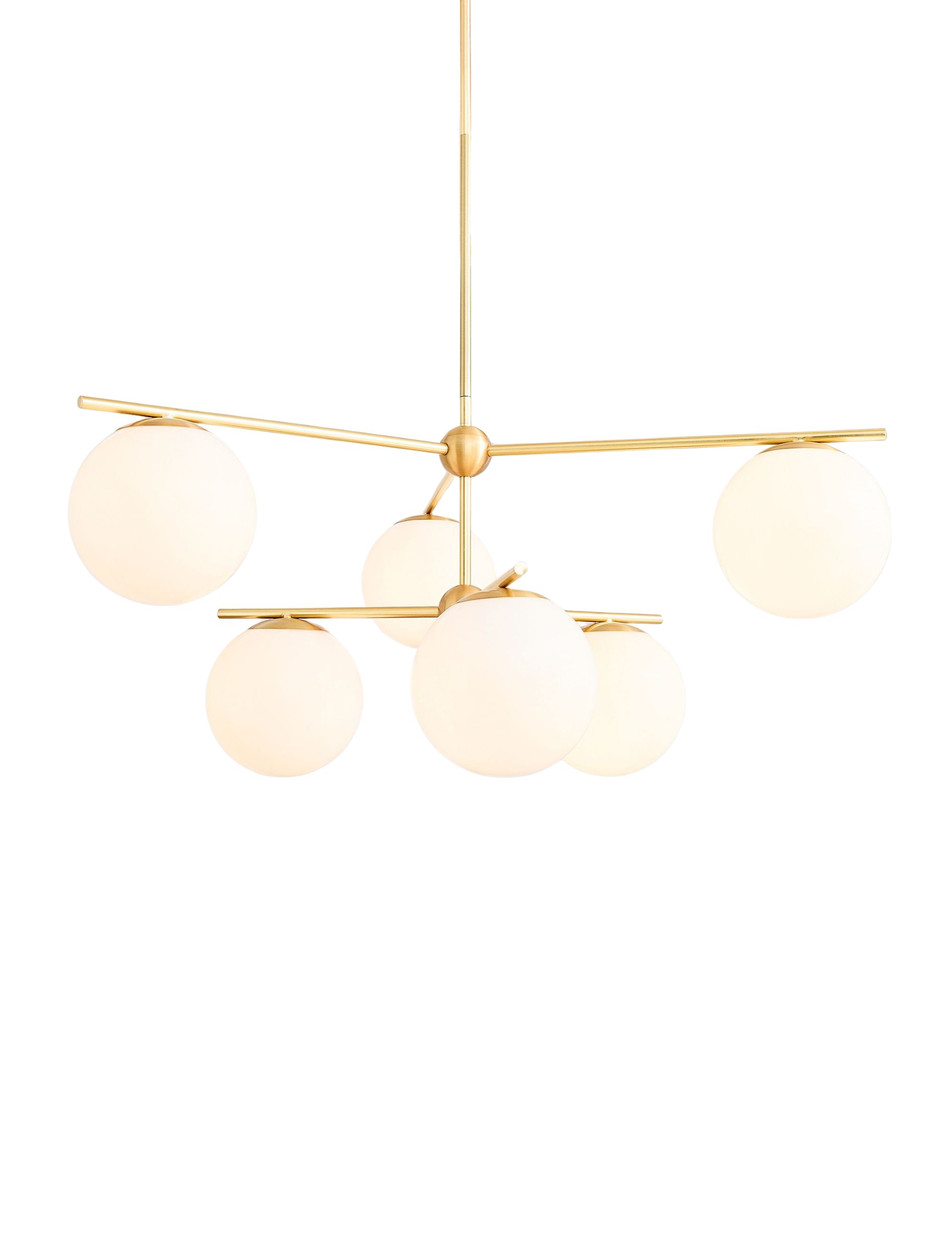 Sphere & Stem 6-Light Chandelier