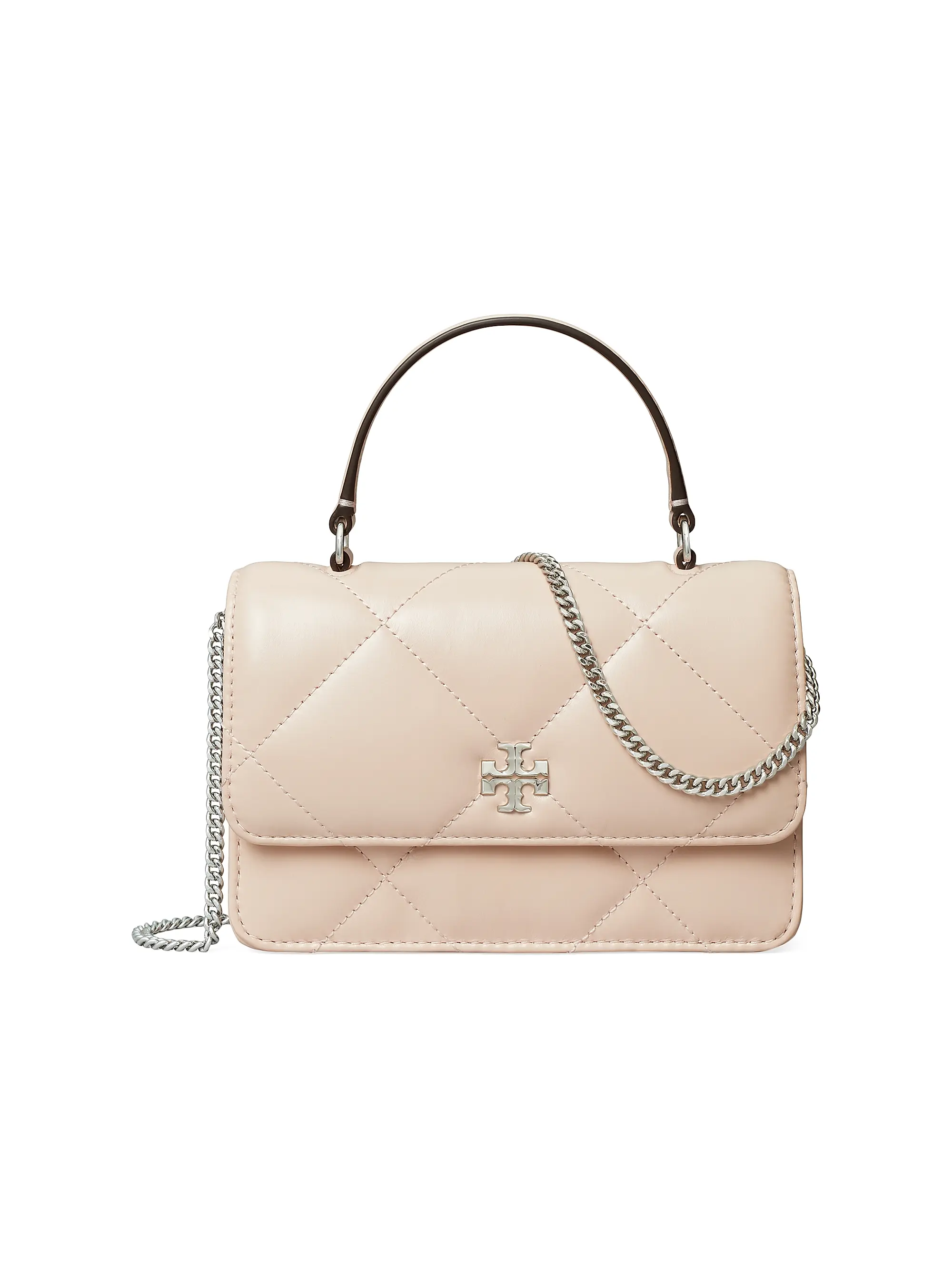 Kira Diamond Leather Top Handle Wallet