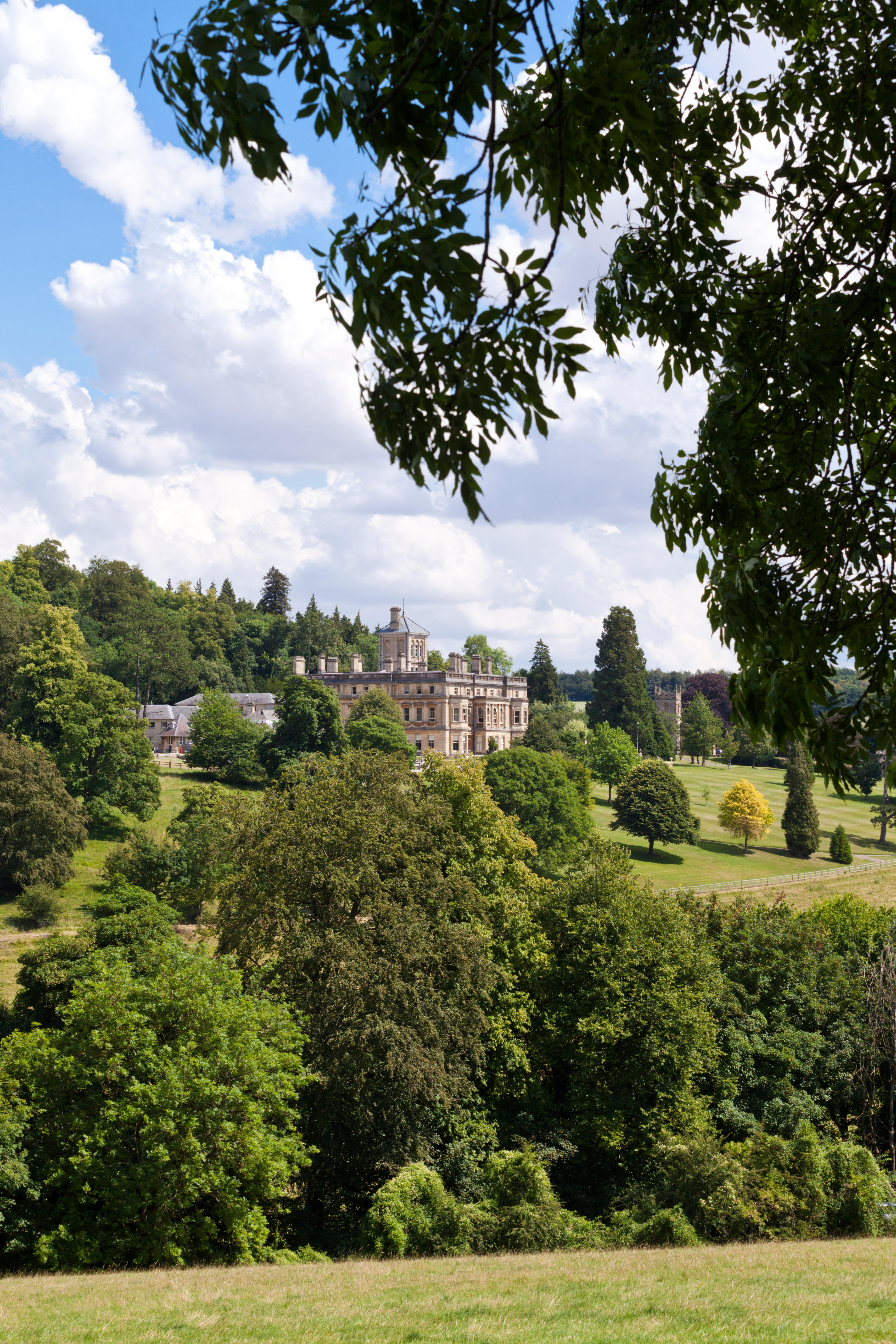 Rendcomb sits high above the local landscape.