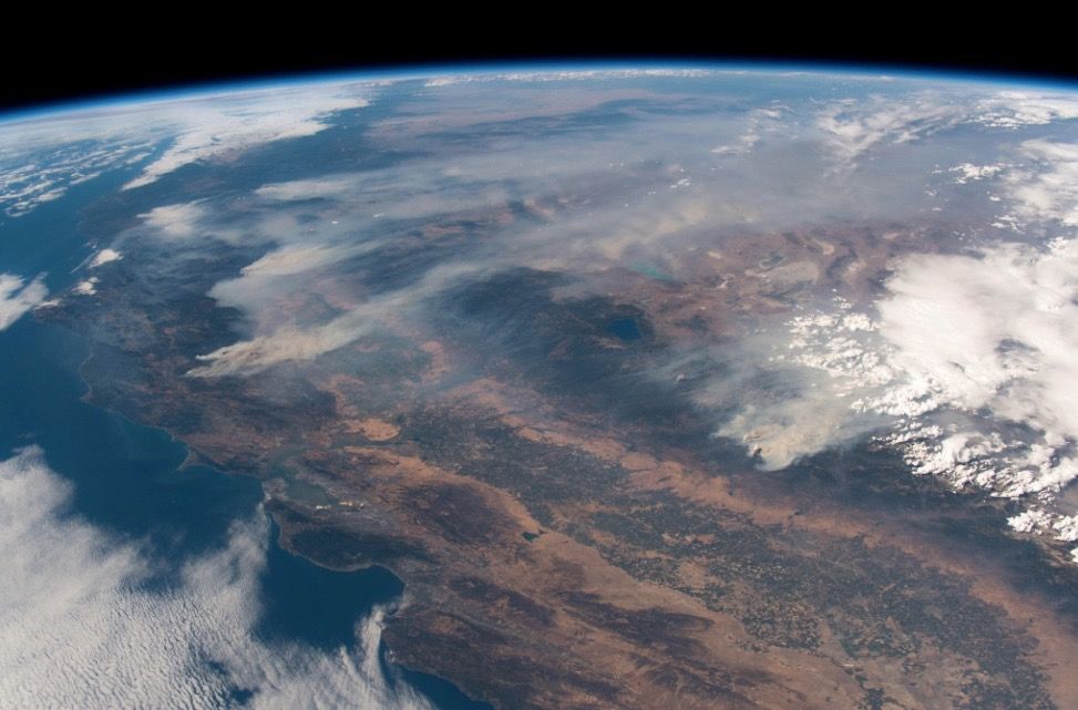 ESA Astronaut&#039;s View of California Fires