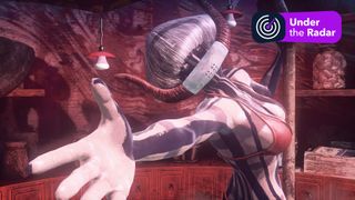 A Let it Die banner on a promotional Let it Die image.