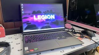 Lenovo Legion 5 Pro on a desk